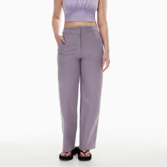 Wilfred Pants - SOLD Aritzia Wilfred Free Ascendant Pant High-Waisted Utility Pants in Purple